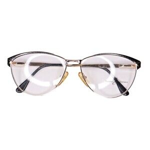 Vintage Euroline Exclusive Gilda Old Black Eyeglasses 56-14-130 FRAMES ONLY